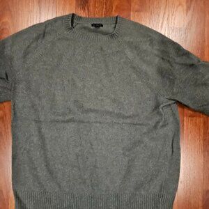 J.Crew Crewneck Sweater – Heathered Green | Classic Cotton Essential